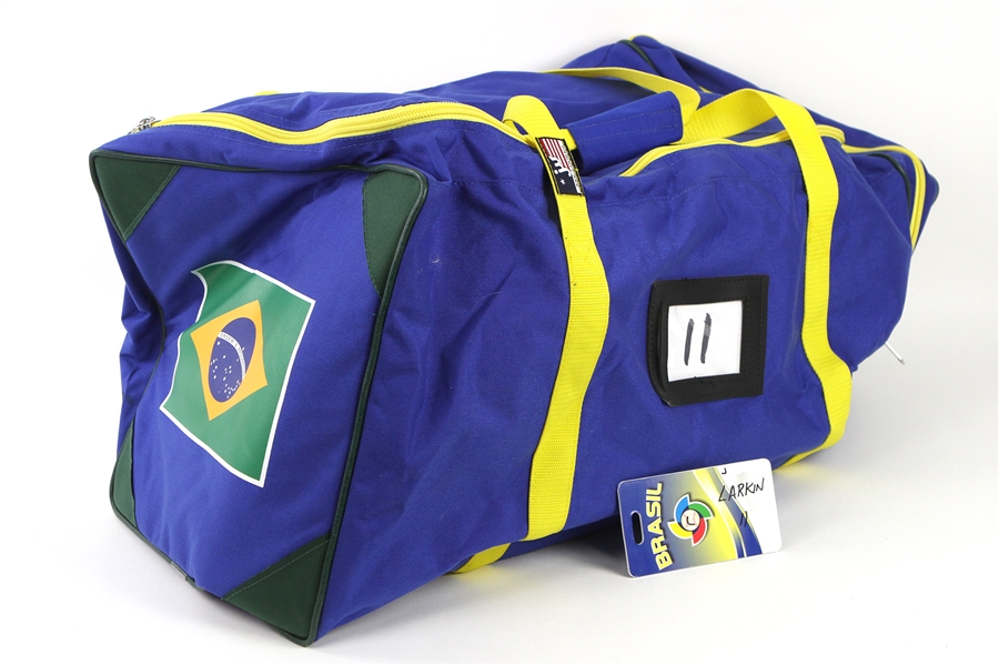 2013 Barry Larkin Brasil World Baseball Classic Team Equipment Bag (MEARS LOA)
