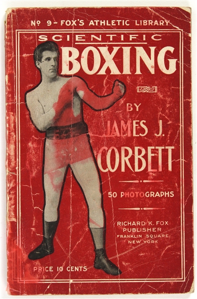 1905 Scientific Boxing By James J. Corbett Paperback Book w/ 50 Photographs