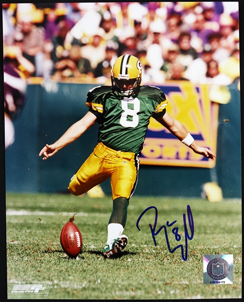 1997-2005 Ryan Longwell Green Bay Packers Signed 8"x 10" Photo (JSA)