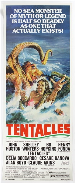 1977 Tentacles 14"x 36" Film Poster 