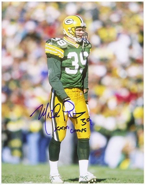 1993-1998 Mike Prior Green Bay Packers Signed 11"x 14" Photo (JSA)