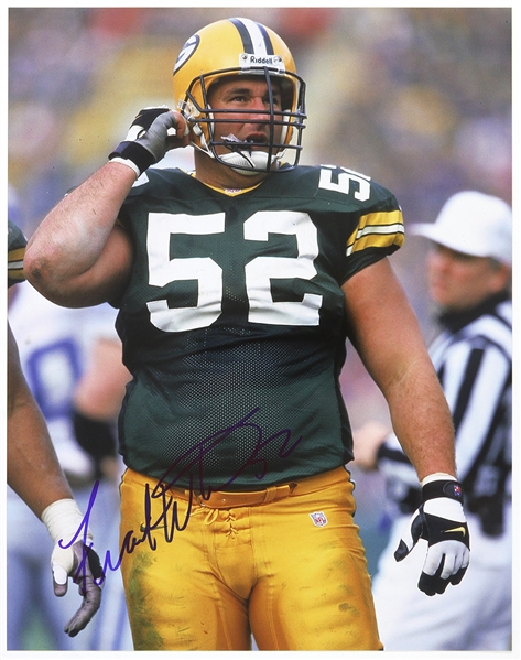 1992-2002 Frank Winters Green Bay Packers Signed 11"x 14" Photo (JSA)
