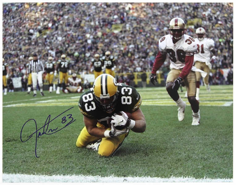 1995-1999 Jeff Thomason Green Bay Packers Signed 11"x 14" Photo (JSA)