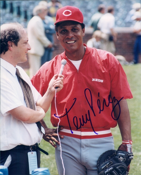 1964-1976, 1984-1986 Tony Perez Cincinnati Reds Autographed Color 8"x10" Photo (JSA)