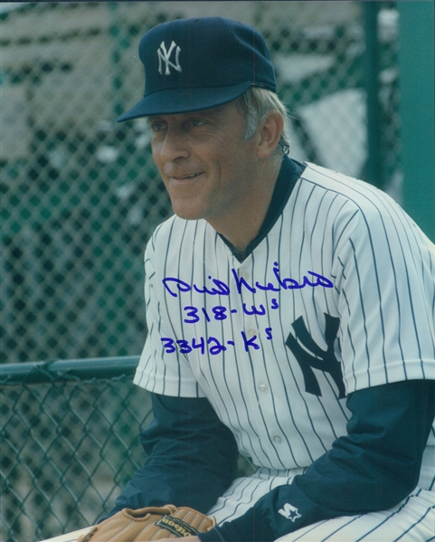 1984-1985 Phil Niekro New York Yankees Autographed Color 8"x10" Photo (JSA)