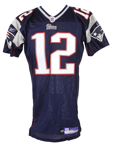2003 Tom Brady New England Patriots Signed Home Jersey (MEARS LOA/*Full JSA Letter*)