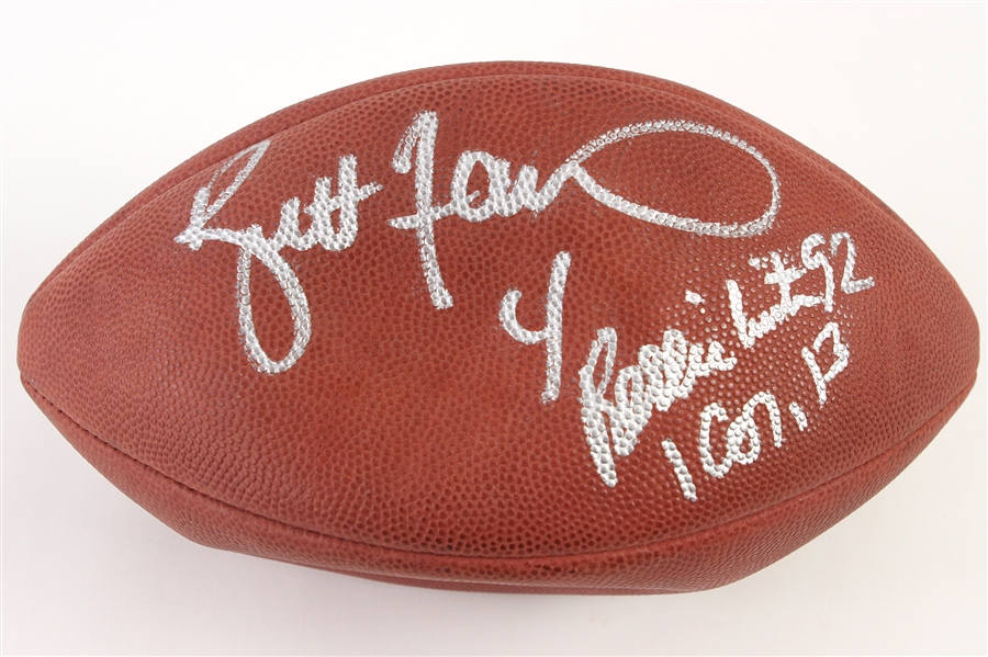 1997 Reggie White Brett Favre Green Bay Packers Signed Super Bowl XXXI Tagliabue Football (*JSA*)