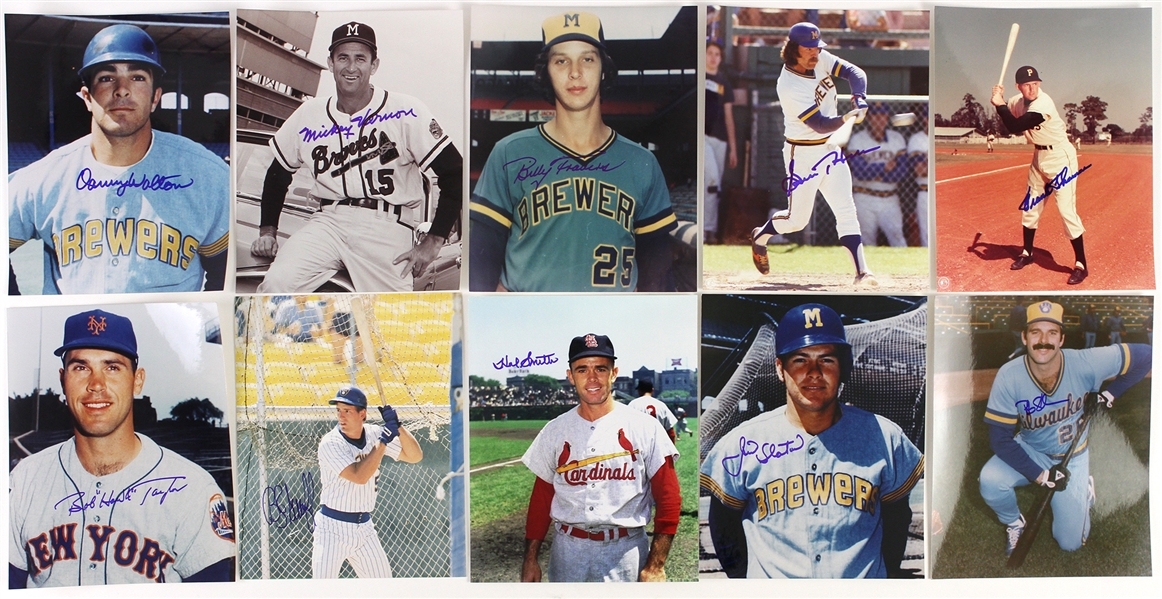1980s-90s Baseball Signed 8" x 10" Photo Collection - Lot of 75 w/ Brooks Robinson, Bill Mazeroski, Carmen Basilio & More (JSA)