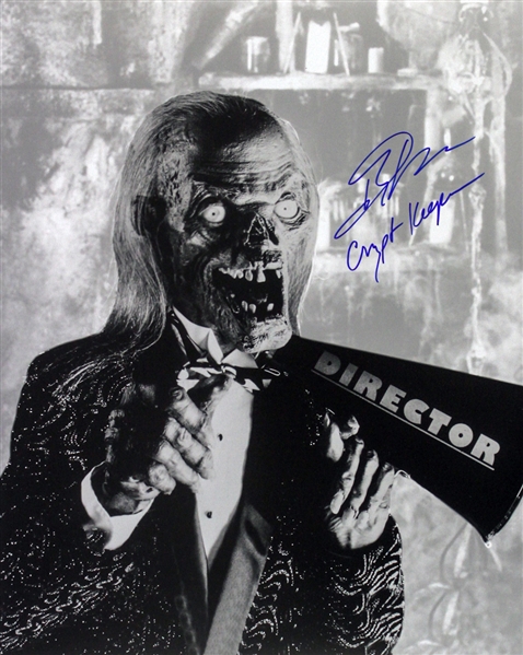 1989-1996 John Kassir Tales From The Crypt (director pose) Signed LE 16x20 B&W Photo (JSA)