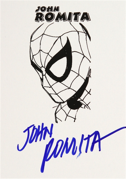 John Romita American Comic Artist Signed LE Trading Card (JSA)
