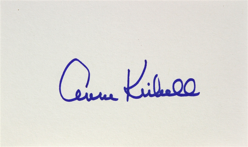 1954 Anne Kimbell Monster from the Ocean Floor Signed LE 3x5 Index Card (JSA)