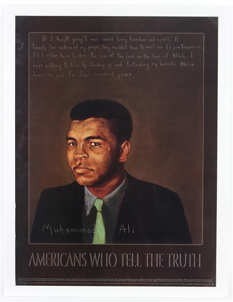 2003 Muhammad Ali "Americans Who Tell The Truth" 18"x 24" Poster