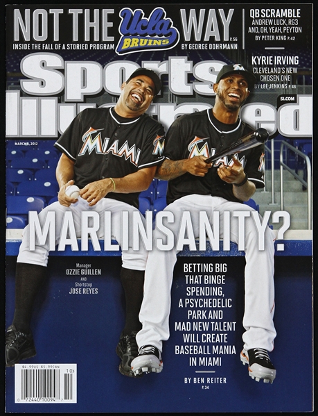 2012 Ozzie Guillen & Jose Reyes Miami Marlins Sports Illustrated 
