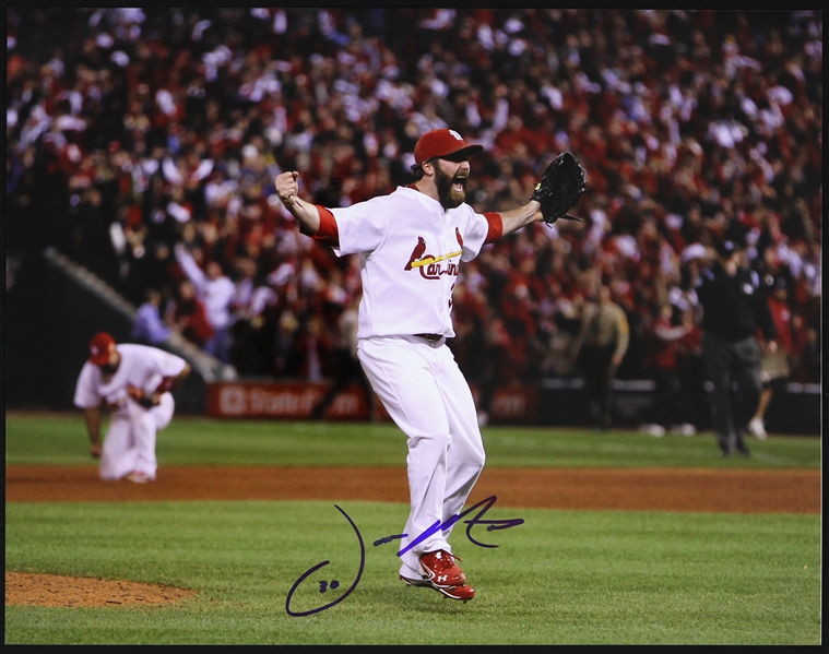 2008-2014 Jason Motte St. Louis Cardinals Signed 11"x 14" Photo (JSA)