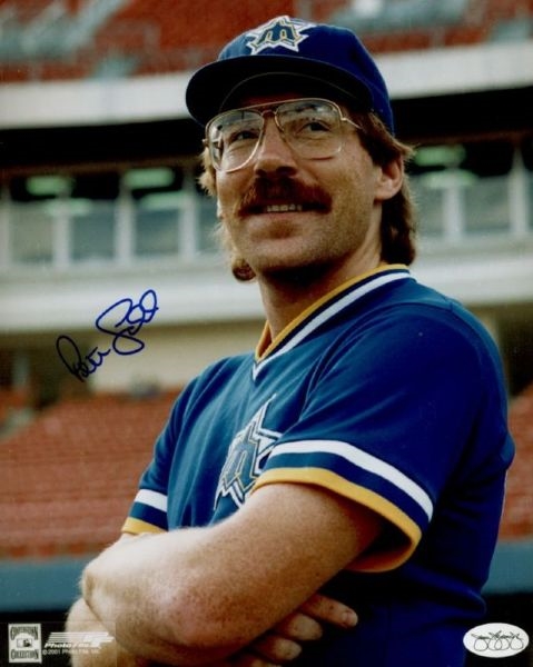 1986 Pete Ladd Seattle Mariners Autographed 8x10 Color Photo *JSA*