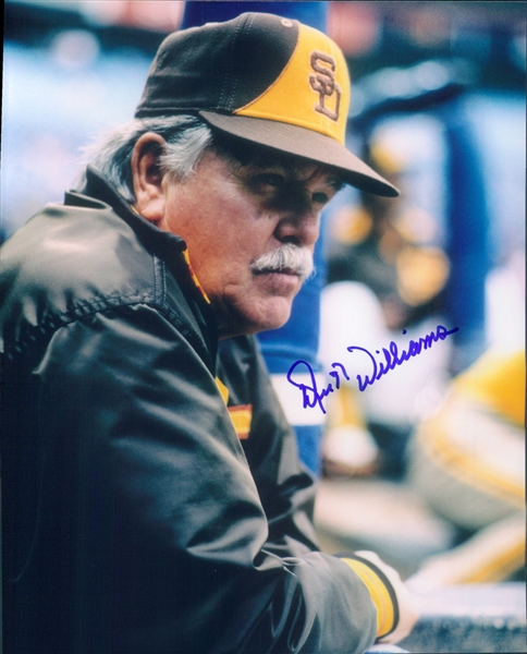 1982-1985 Dick Williams San Diego Padres Autographed 8"x10" Photo (JSA)