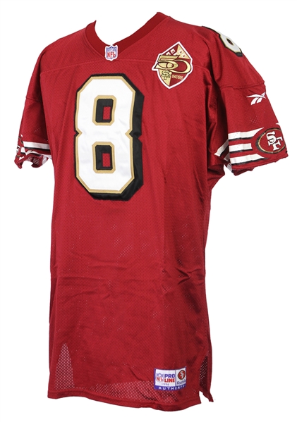 1996 (October 20) Steve Young San Francisco 49ers Game Worn Home Jersey (MEARS A10/Team COA)
