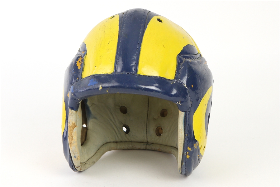 1940s Los Angeles Rams Painted Composite Football Helmet (MEARS LOA)