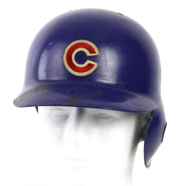 1992 Ryne Sandberg Chicago Cubs Game Worn Batting Helmet (MEARS LOA)