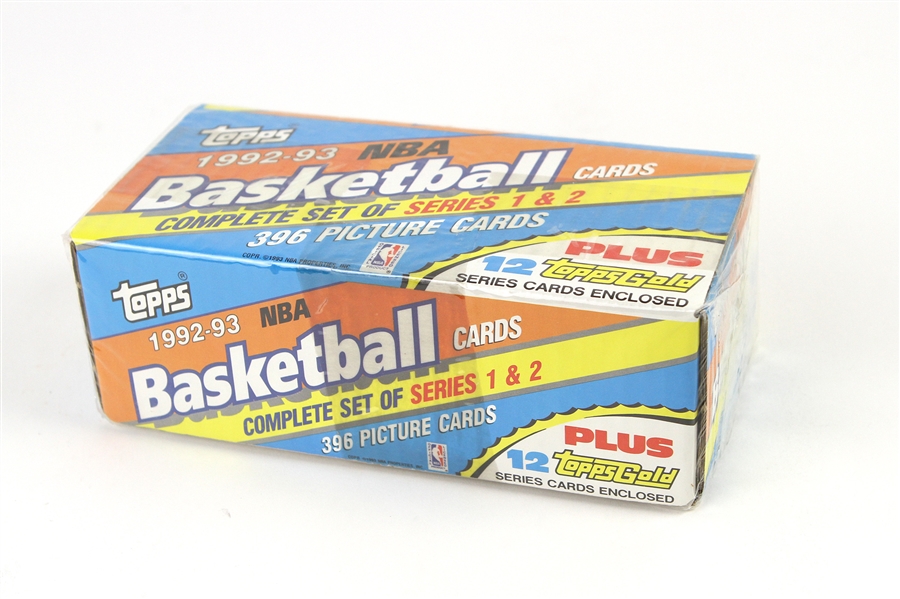 1992-93 Topps Basketball Trading Cards Sealed Factory Set
