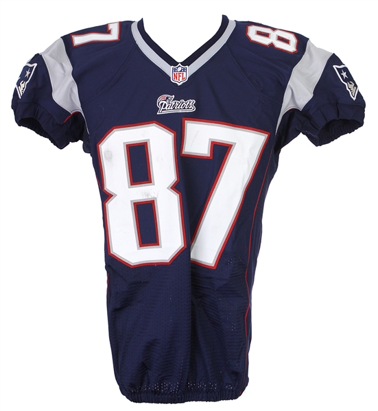 2012 Rob Gronkowski New England Patriots Game Worn Home Jersey (MEARS A5)
