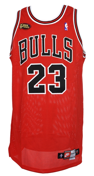 1998 Michael Jordan Chicago Bulls NBA Finals Road Jersey (MEARS LOA)