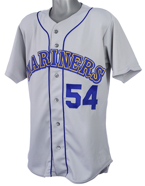 1992 Tim Leary Seattle Mariners Game Worn Road Jersey (MEARS LOA)