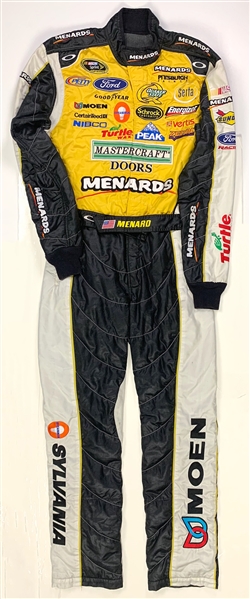 2010s Paul Menard NASCAR Sprint Cup Series Race Worn Drivers Suit (MEARS LOA)