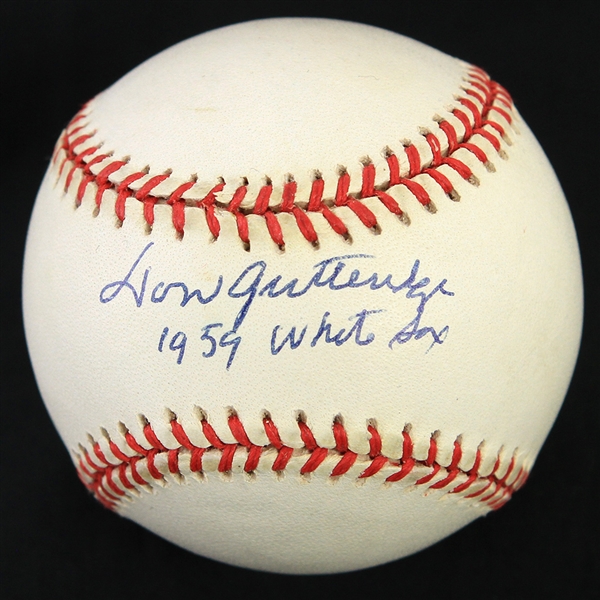 1995-99 Don Gutteridge Chicago White Sox Signed OAL Budig Baseball (JSA)