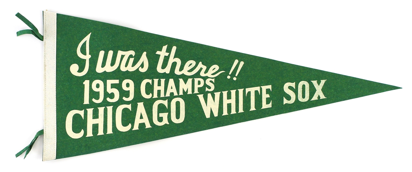 1959 Chicago White Sox "I Was There" American League Champions 28" Full Size Pennant