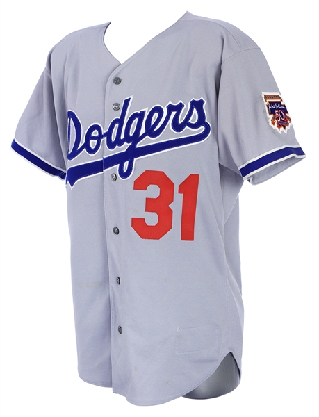 1997 Mike Piazza Los Angeles Dodgers Road Jersey (MEARS LOA)