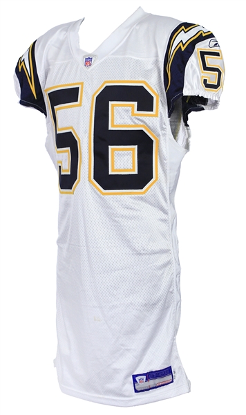 2005 Shawne Merriman San Diego Chargers Game Worn Road Jersey (MEARS A10/Team COA)