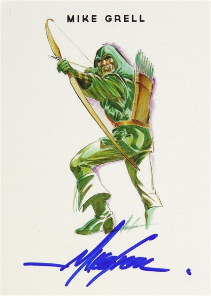 Mike Grell American Comic Artist Signed LE Trading Card (JSA)