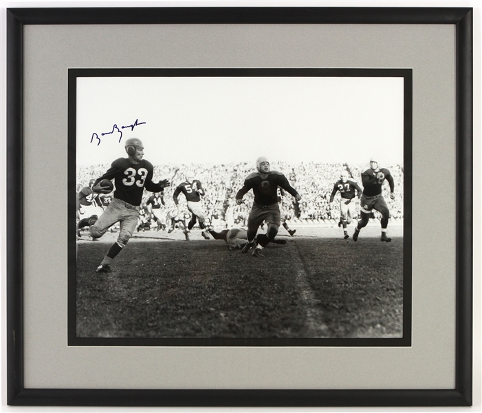 2000s Sammy Baugh Washington Redskins Signed 24" x 28" Framed Black & White Photo (JSA)