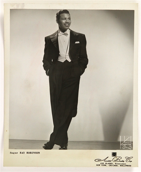 1953 Sugar Ray Robinson Associated Booking Corp 8" x 10" Promo Photo