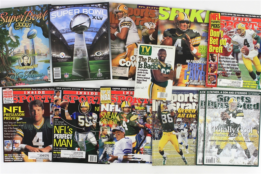 1990s-2000s Green Bay Packers Publication & Memorabila Collection - Lot of 40 w/ Super Bowl Programs & More