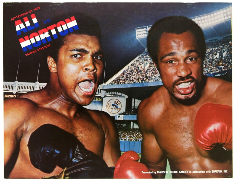 1976 (September 28) Muhammad Ali Ken Norton Yankee Stadium Heavyweight Title Fight Program