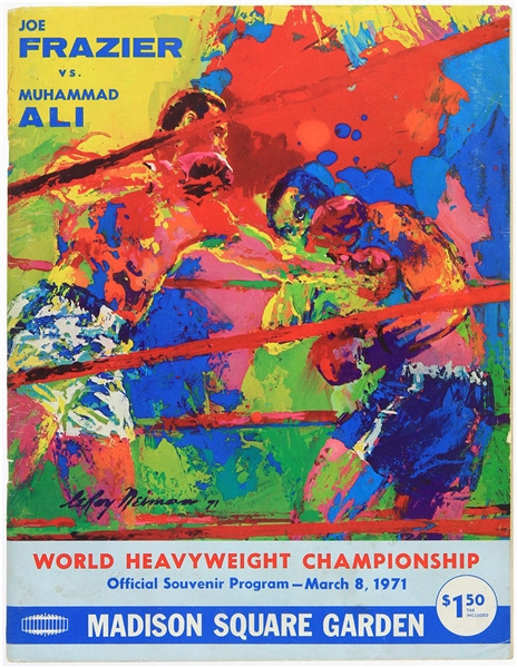 1971 (March 8) Muhammad Ali Joe Frazier Madison Square Garden Heavyweight Title Fight Program