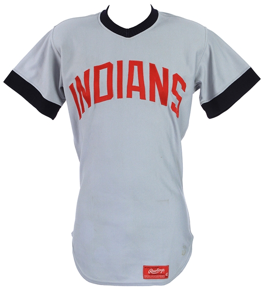 1972 Frank Duffy Cleveland Indians Road Style Jersey (MEARS LOA)