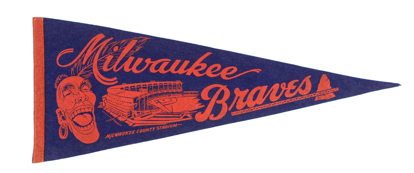 1950s Milwaukee Braves Milwaukee County Stadium Sports Lot