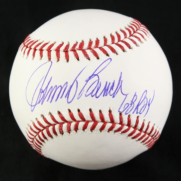 2000s Johnny Bench Cincinnati Reds Signed OML Baseball W/ “ROY 68” Inscription (JSA)