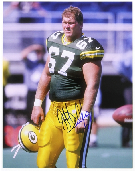 1996-1998 Jeff Dellenbach Green Bay Packers Signed 11"x 14" Photo (JSA)
