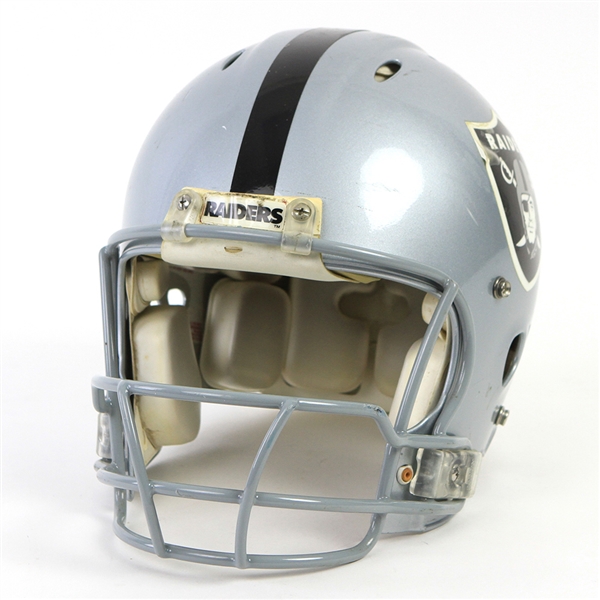 2001-04 Jerry Rice Oakland Raiders Game Worn Helmet (MEARS LOA) "Possibly His Last Raiders Helmet"