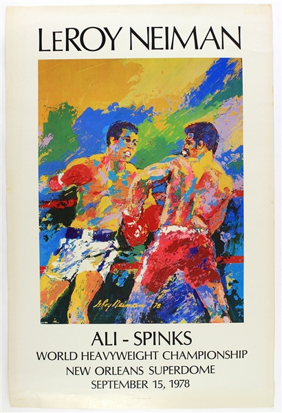 1978-80 Muhammad Ali World Heavyweight Champion Fight Posters - Lot of 4
