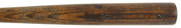 1916-21 H&B Louisville Slugger Professional Model Game Used Bat (MEARS LOA) Sidewritten w/ Postage Label