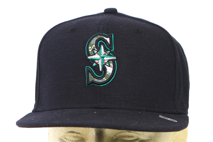 2012 (May 28) Justin Smoak Seattle Mariners Game Worn Memorial Day Cap (MEARS LOA/MLB Hologram)
