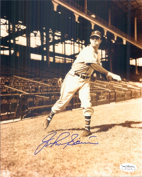 1946-51 Johnny Sain Boston Braves Signed 8" x 10" Photo (*JSA*)