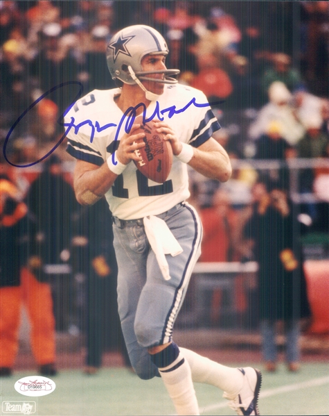 1969-79 Roger Staubach Dallas Cowboys Signed 8" x 10" Photo (*JSA*)