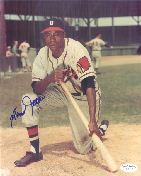 1950-52 Sam Jethroe Boston Braves Signed 8" x 10" Photo (*JSA*)