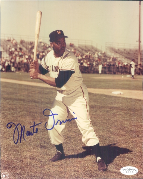 1949-55 Monte Irvin New York Giants Signed 8" x 10" Photo (*JSA*)